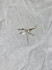 Burnt Ribbon Hair Pin-Nadia Ridiandries-APOC STORE