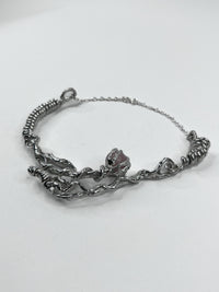 SPIRAL JETTY NECKLACE ( PEWTER )-ASTERISK-APOC STORE