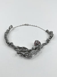 SPIRAL JETTY NECKLACE ( PEWTER )-ASTERISK-APOC STORE