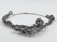 SPIRAL JETTY NECKLACE ( PEWTER )-ASTERISK-APOC STORE