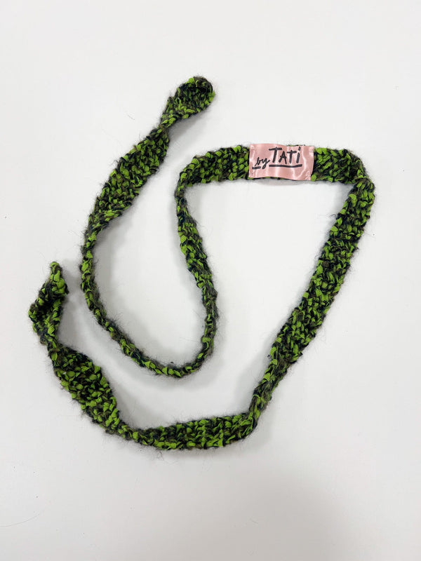 Skinny scarf green bow-TATi-APOC STORE