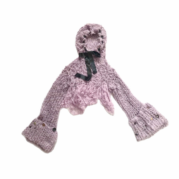 Lilac Hooded Knit-Polyhedron-APOC STORE