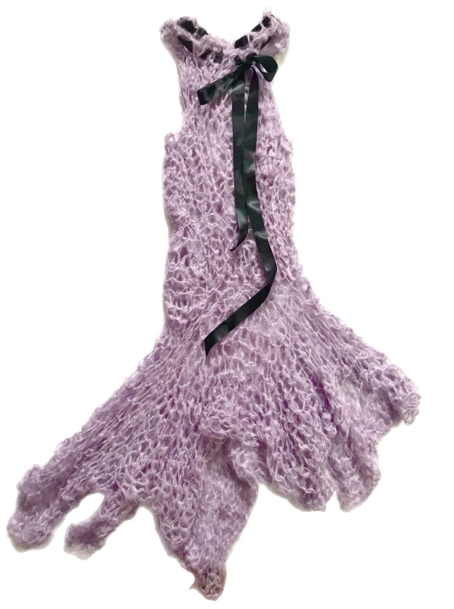 Lilac knit dress-Polyhedron-APOC STORE