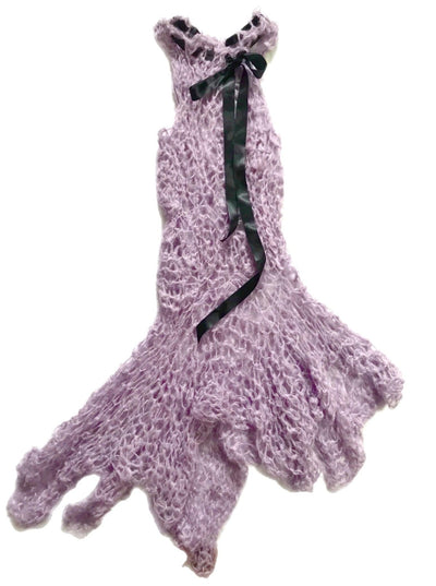 Lilac knit dress-Polyhedron-APOC STORE