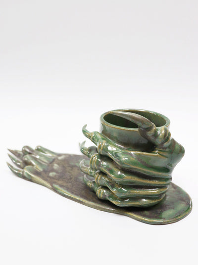 Green Monstrous Cup & Plate-Naomi Gilon-APOC STORE