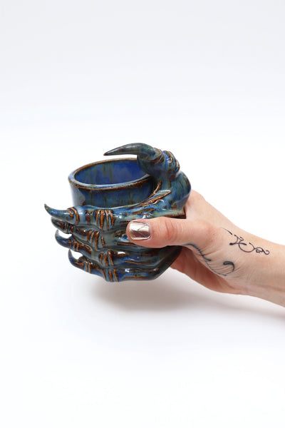Blue Monstrous Cups & Plate-Naomi Gilon-APOC STORE