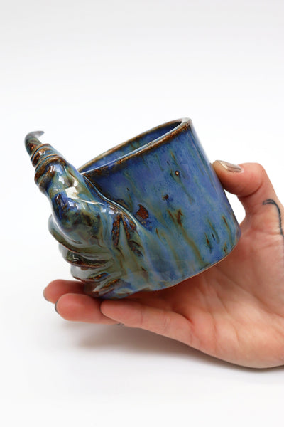 Blue Monstrous Cups & Plate-Naomi Gilon-APOC STORE
