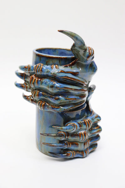 Blue Monstrous Cups & Plate-Naomi Gilon-APOC STORE