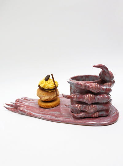 Pink Monstrous Cup & Plate-Naomi Gilon-APOC STORE