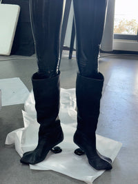 DRAGO WIDE-CALF BOOTS - VINTAGE BLACK-BHIVE-APOC STORE