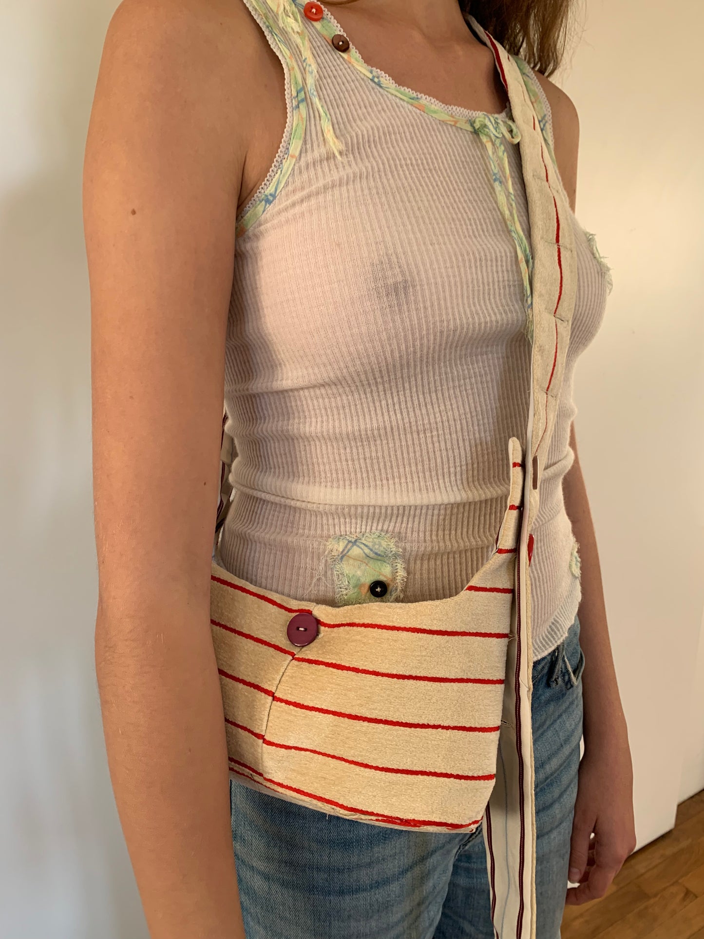 1 OF 1 MATTEO MINI BAG (striped)-GARBAGE CORE-APOC STORE