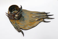 Bluish Brown Monstrous Cups & Plate-Naomi Gilon-APOC STORE
