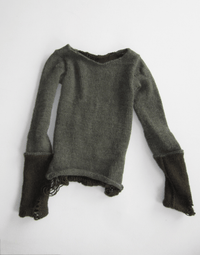 Double sweater “Forest” green-V4K-APOC STORE