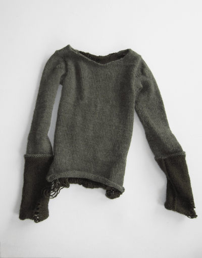 Double sweater “Forest” green-V4K-APOC STORE