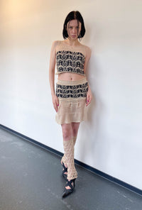 WAVY LACE LEG WARMERS-Calissa Teiniker-APOC STORE