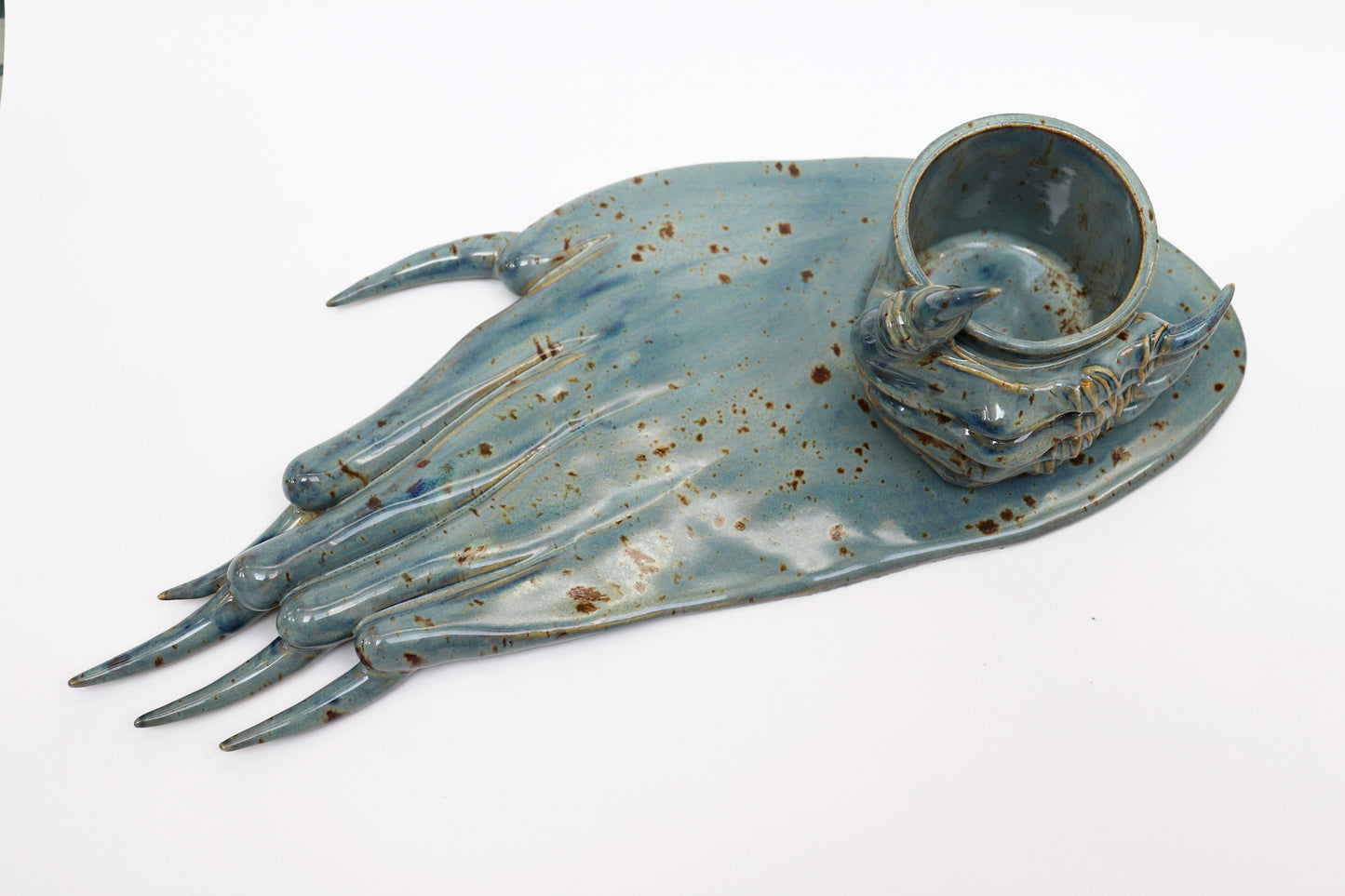 Spotted Blue Monstrous Cup & Plate-Naomi Gilon-APOC STORE