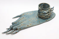 Spotted Blue Monstrous Cup & Plate-Naomi Gilon-APOC STORE
