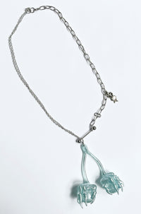 Baby Blue Cherry Necklace #4-Naomi Gilon-APOC STORE