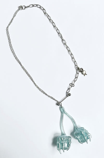 Baby Blue Cherry Necklace #4-Naomi Gilon-APOC STORE