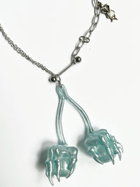 Baby Blue Cherry Necklace #4-Naomi Gilon-APOC STORE