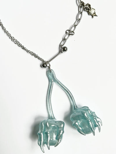 Baby Blue Cherry Necklace #4-Naomi Gilon-APOC STORE