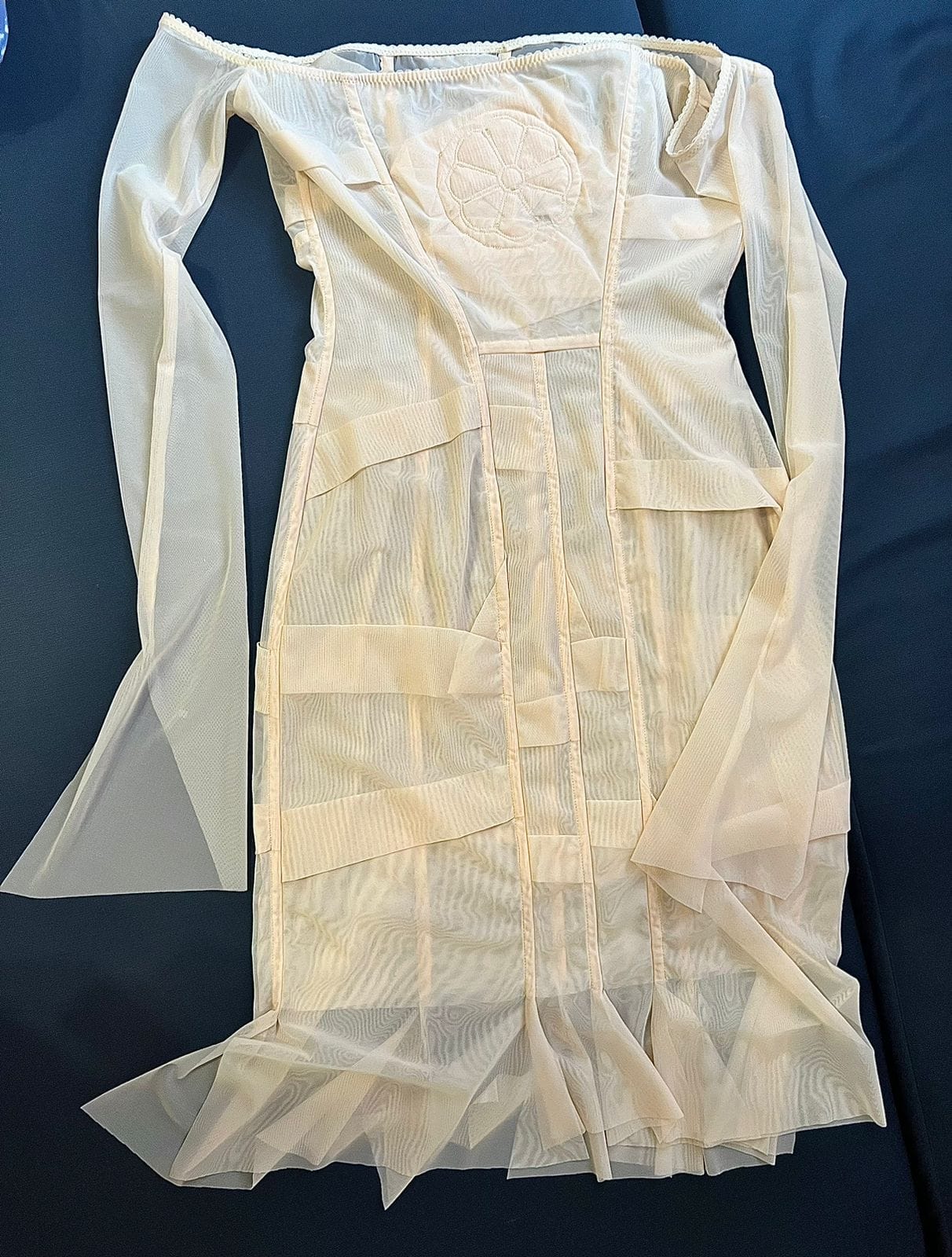 Draped off shoulder dress-Nastyamasha-APOC STORE