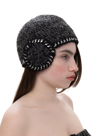 CROCHET METAL CHAIN CAP-Urte Kat-APOC STORE