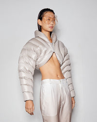 ION CROP PUFFER - BEIGE-Izzy Du-APOC STORE