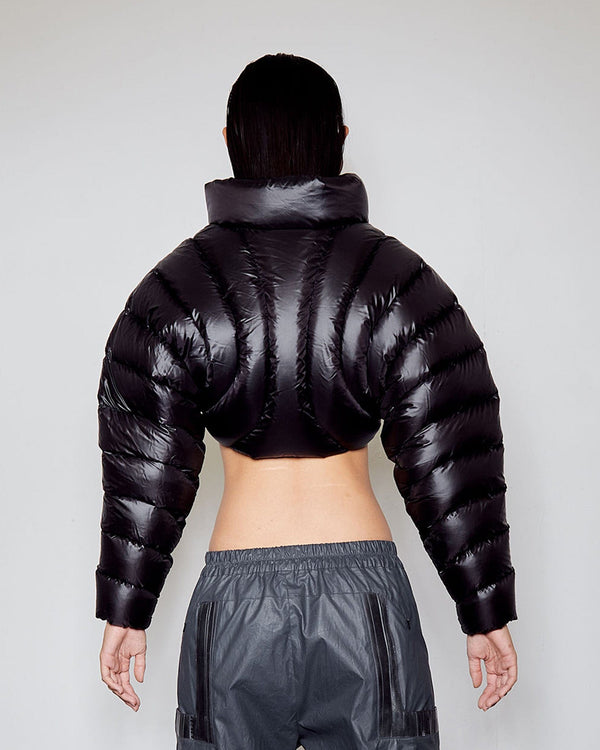 ION CROP PUFFER - BLACK-Izzy Du-APOC STORE