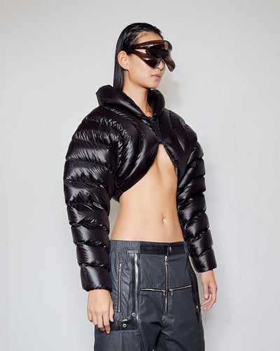 ION CROP PUFFER - BLACK-Izzy Du-APOC STORE