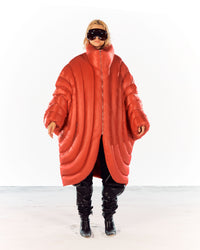 ION LONG PUFFER - RED-Izzy Du-APOC STORE
