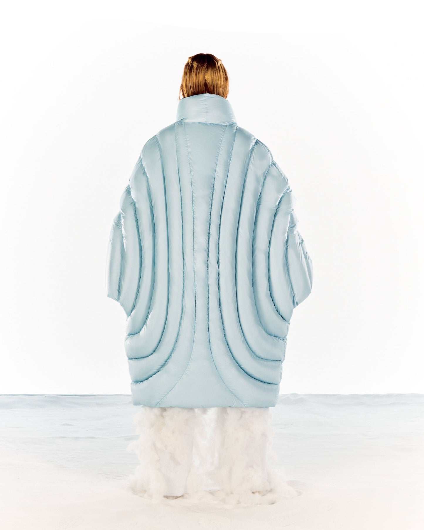 ION LONG PUFFER - ICE BLUE-Izzy Du-APOC STORE