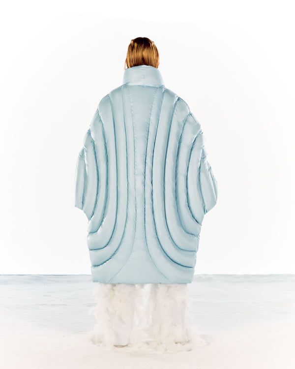 ION LONG PUFFER - ICE BLUE-Izzy Du-APOC STORE