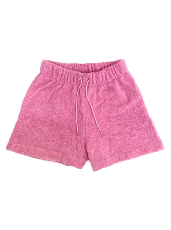 Pink Towelling Shorts-Adam Jones-APOC STORE