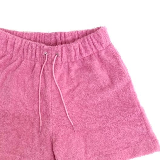 Pink Towelling Shorts-Adam Jones-APOC STORE