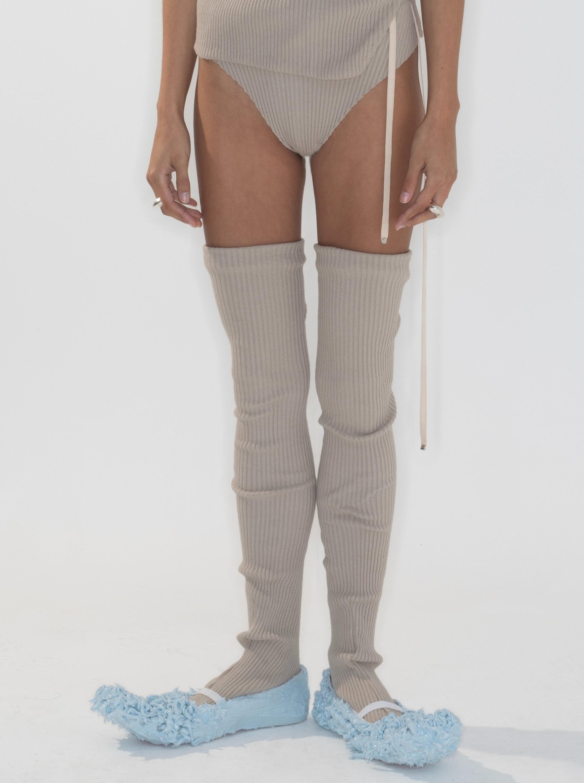 STEVIE KNIT SEAM SOCKS-Issa Eakin-APOC STORE