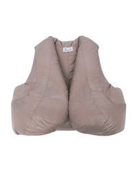 HALO Puffer vest beige-Izzy Du-APOC STORE