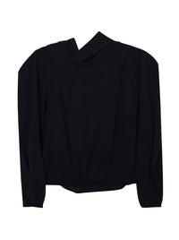 Hoodie top black-Izzy Du-APOC STORE