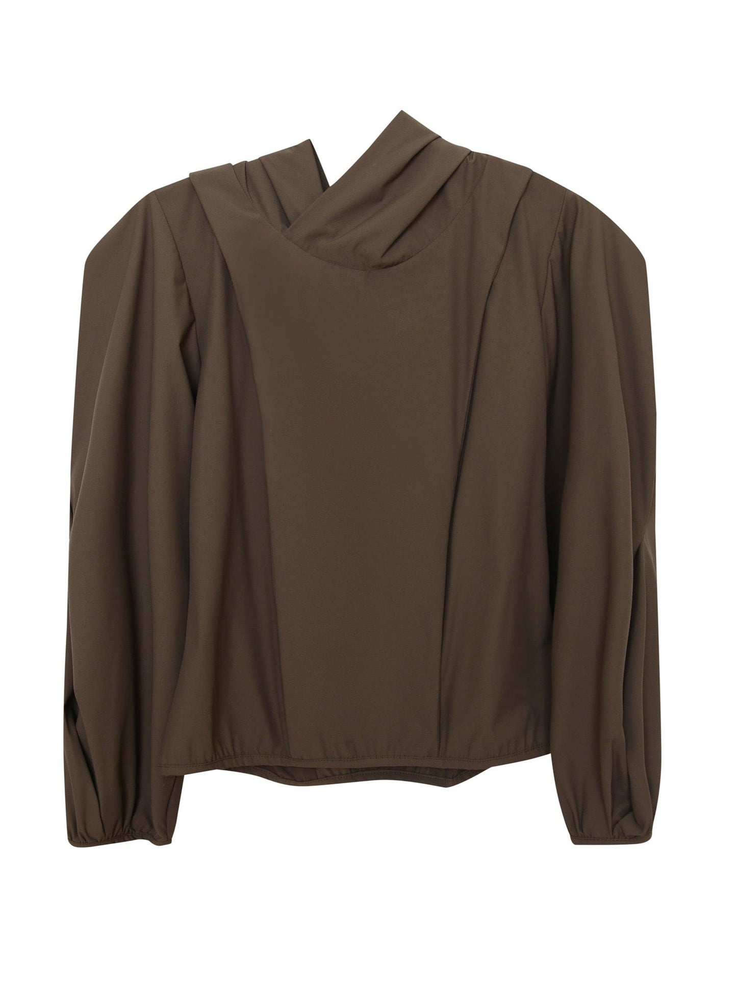 Hoodie top brown-Izzy Du-APOC STORE