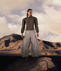 Hoodie top brown-Izzy Du-APOC STORE