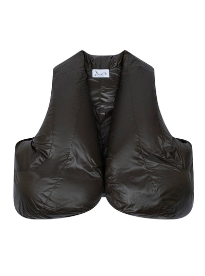 HALO Puffer vest green-Izzy Du-APOC STORE