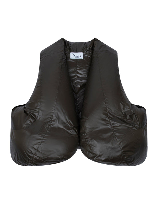 HALO Puffer vest green-Izzy Du-APOC STORE