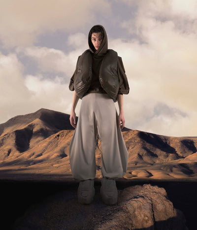 HALO Puffer vest green-Izzy Du-APOC STORE