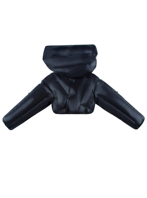 HYDRA SHORT PUFFER - BLACK-Izzy Du-APOC STORE