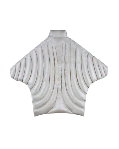 ION LONG PUFFER - BEIGE/GREY-Izzy Du-APOC STORE