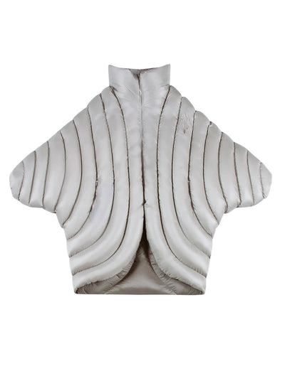 ION LONG PUFFER - BEIGE/GREY-Izzy Du-APOC STORE