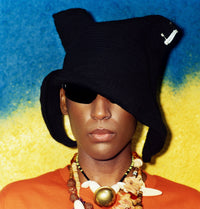 Winged Crochet Hood Hat-Jawara Alleyne-APOC STORE