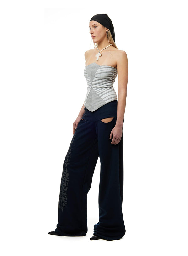 Circus Bandeau - Grey/White-Karlaidlaw-APOC STORE