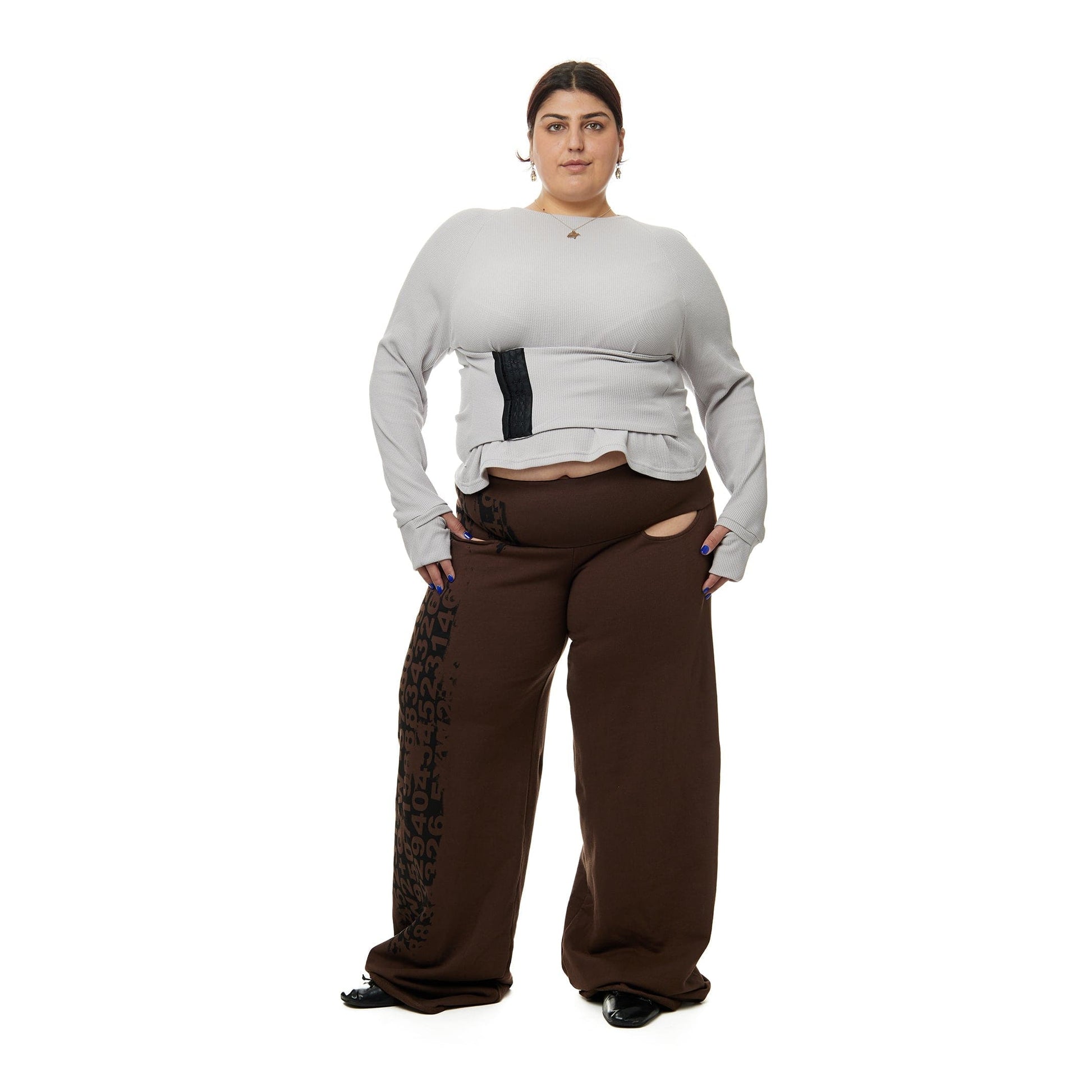 Wrapped Top - Grey-Karlaidlaw-APOC STORE