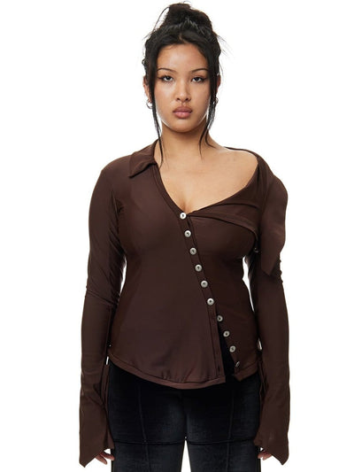 Sailor Shirt - Brown-Karlaidlaw-APOC STORE